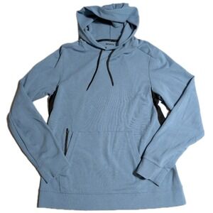 Brady Hoodie Mens Small Blue Performance Pullover Athletic Sweatshirt